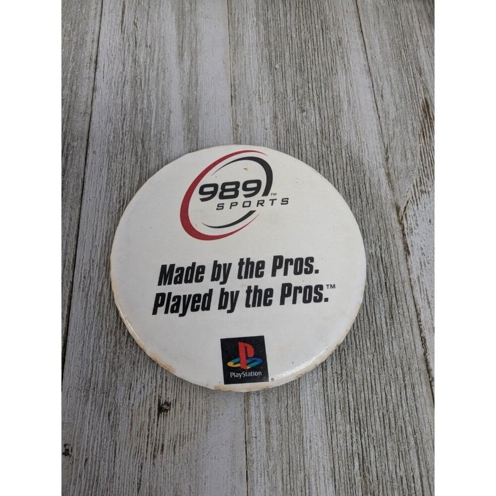 Vintage Promotional 989 Sports Playstation  PS Pin Pinback